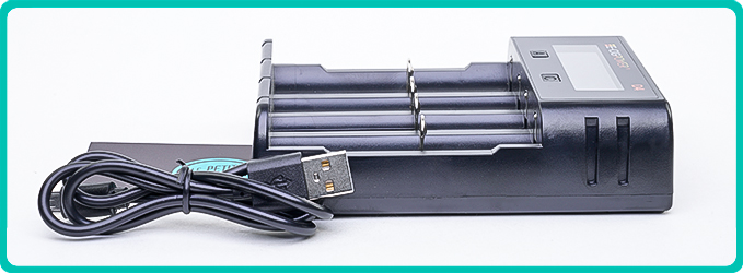 Contenu du Chargeur E-Cig Power D4